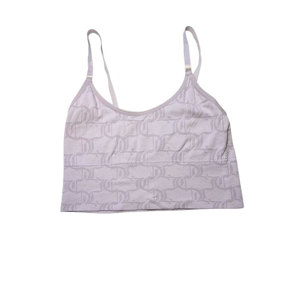 Y2K Juicy Couture Intimates Lavender Monogram Logo Bralette Small